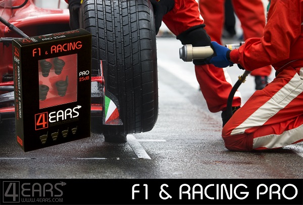 4EARS Oordoppen Formule 1 Oordopjes Autocross Gehoorbescherming Autosport Motorsport