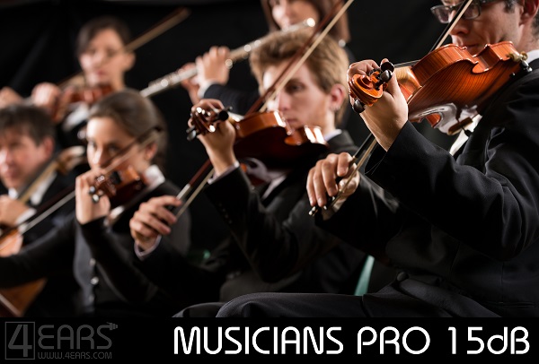 4EARS Professionele Oordoppen Musicus Oordopjes Orkest Muzikant Gehoorbescherming Strijkers Viool